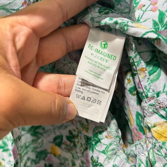 NWT J.Crew Women's Popover Tunic Dress Multicolor Small Winter Garden Floral - Picture 10 of 15